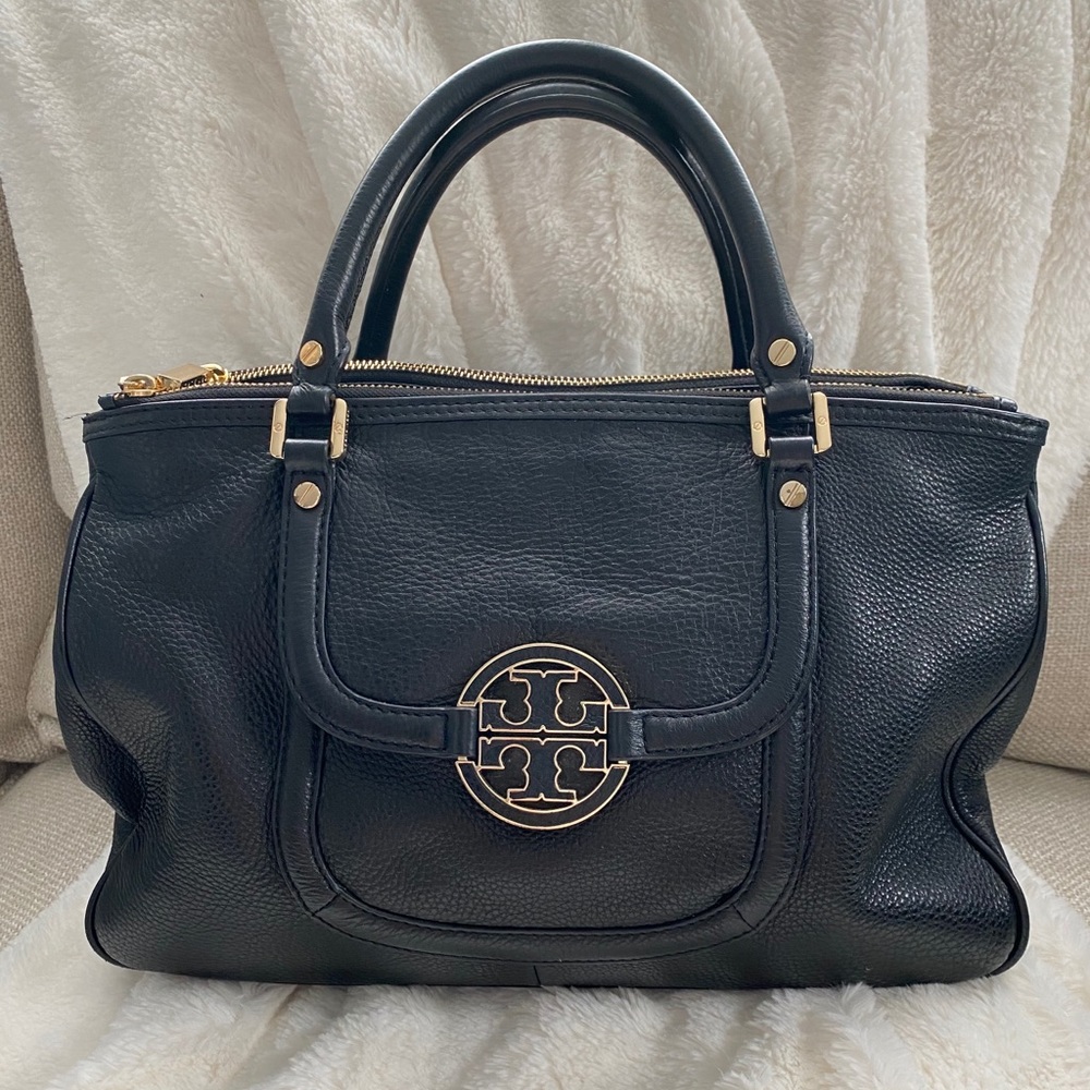 Tory Burch Black Leather Tote